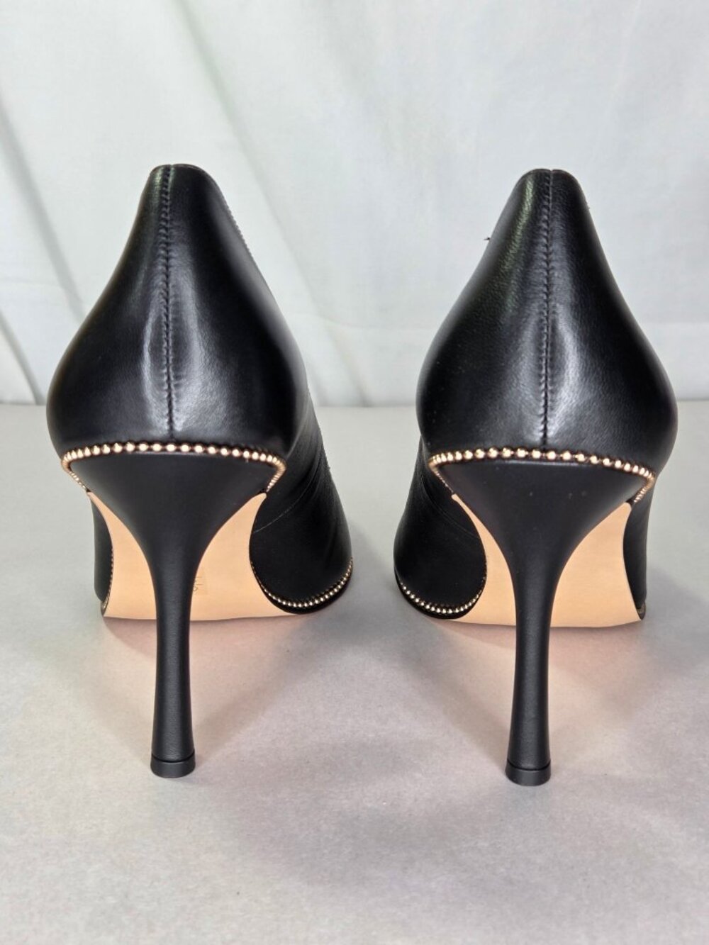 COACH Samantha Signature Pointed-Toe Leather Pumps Size: 10 B - Picture 4 of 6
